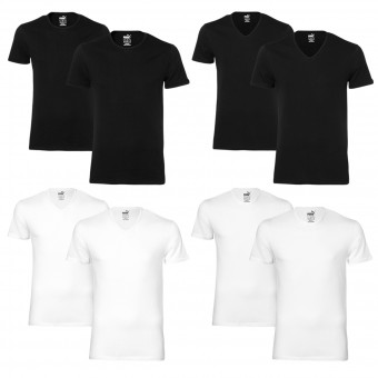 PUMA 2er Pack Round Neck Rundhals V-Neck T-Shirts S M L XL 